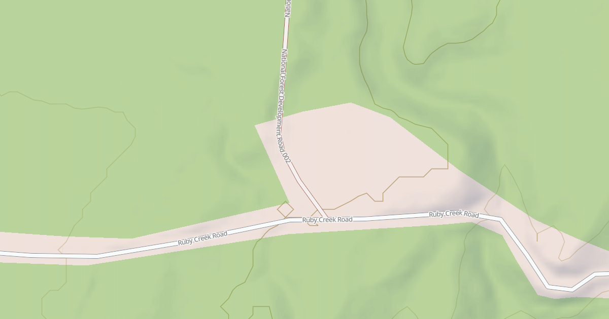 Map preview of RUBY CREEK
