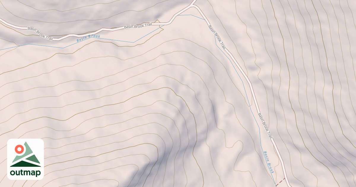 Map of Basin Brook Trail