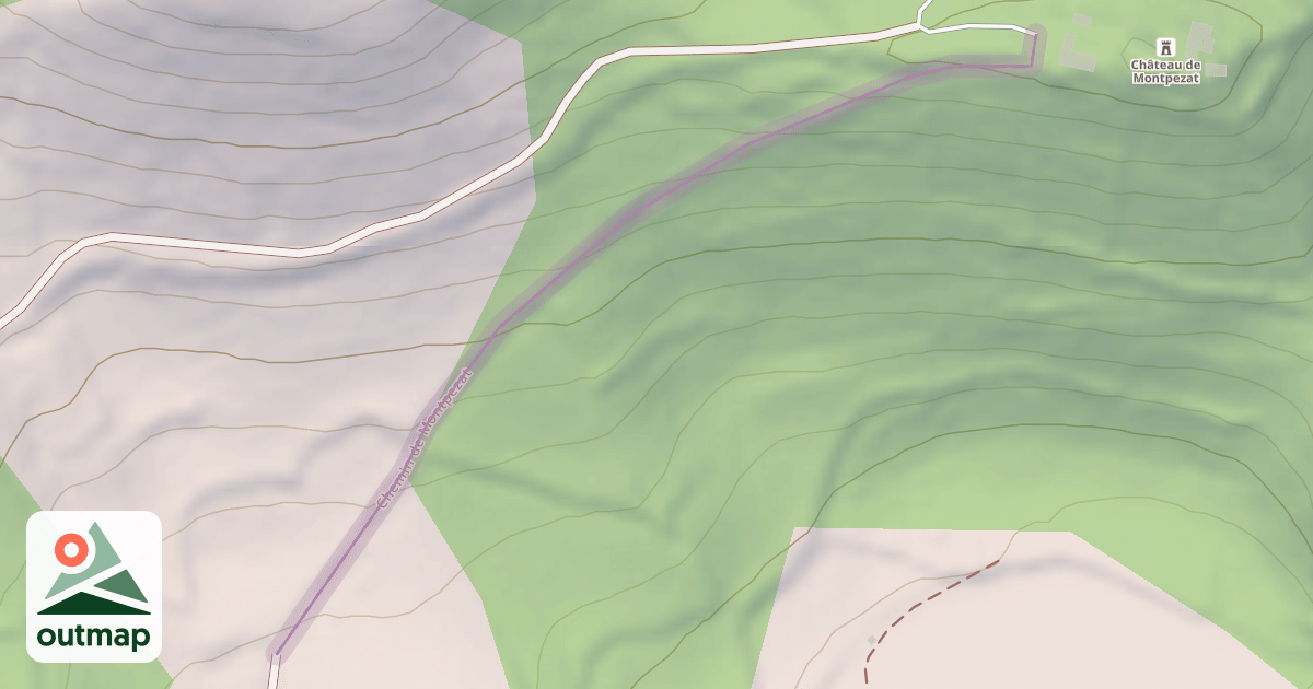 Map of Chemin de Montpezat