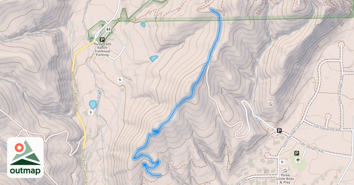 Map of Vista Ridge Trail