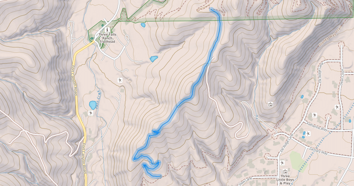 Map preview of Vista Ridge Trail
