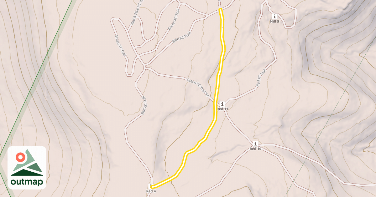 Map of Green XC Trail "A"
