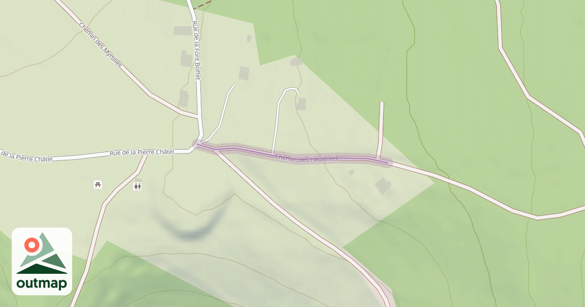 Map of Chemin des Hauterets