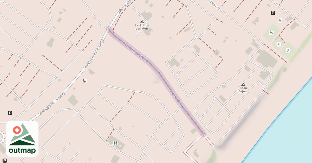 Map of Chemin du Littoral