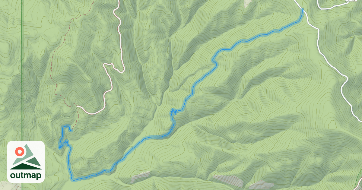 Map of Trail 257 South