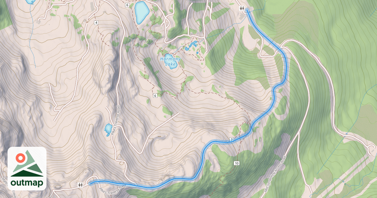 Map of Harmony Ridge