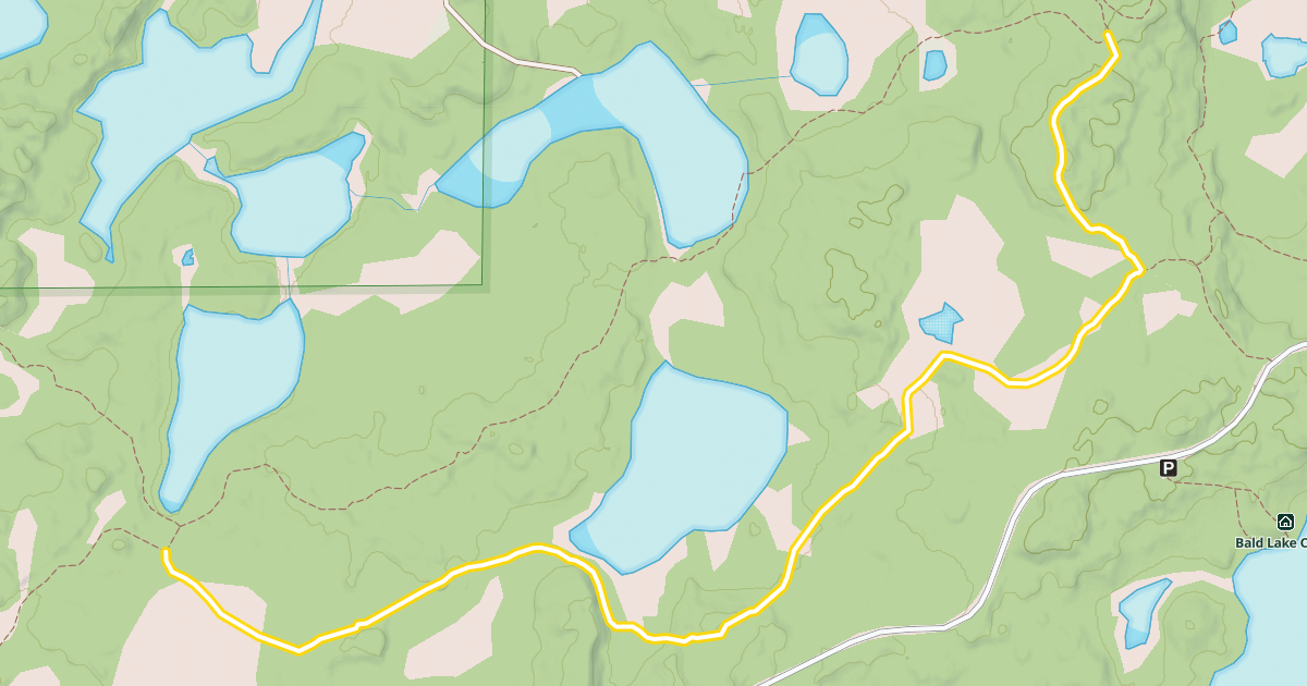 Map preview of Parkway / Jano Pond Loop