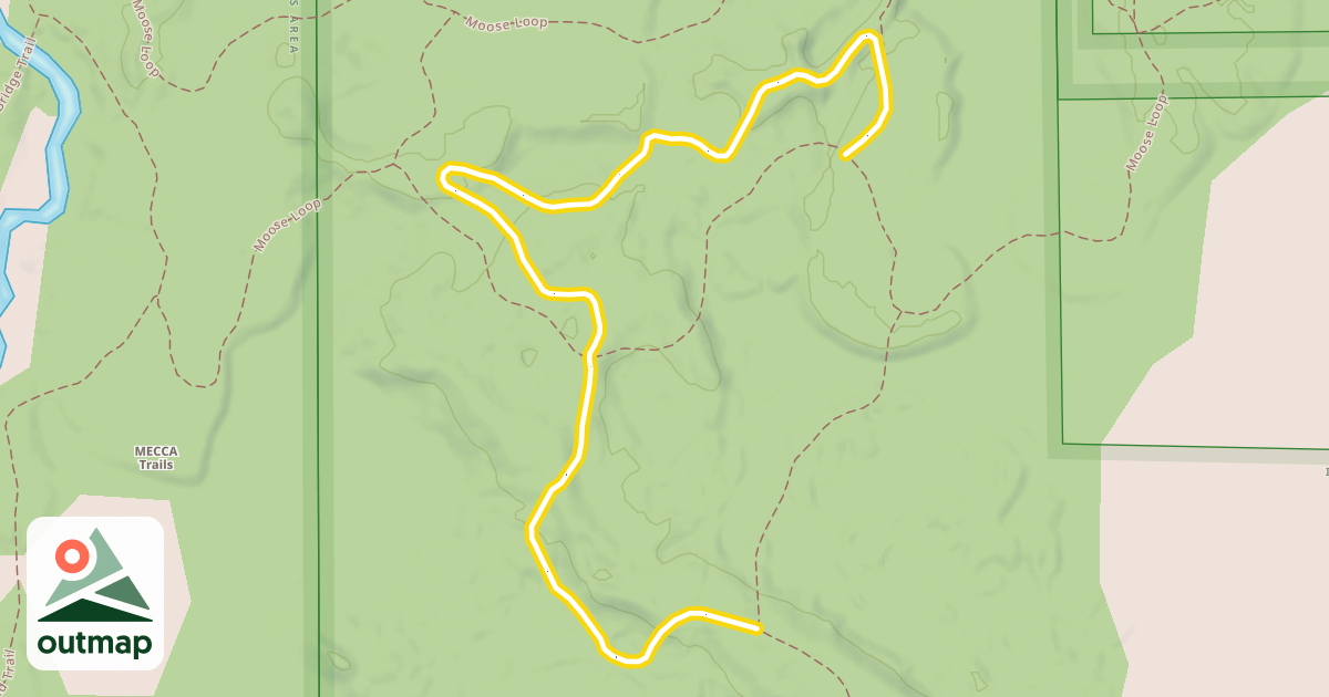 Map of Spruce Hills Trail
