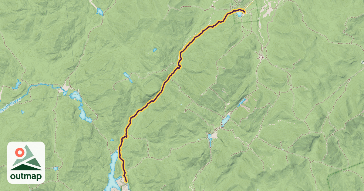 Map of Indian Pass Trail