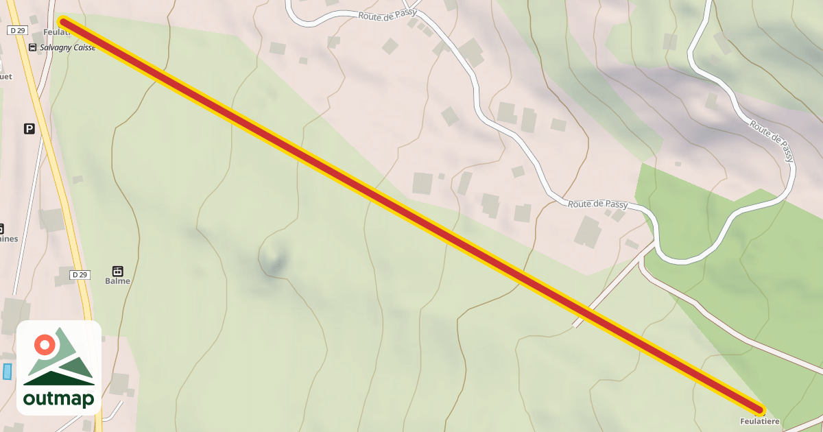 Map of Feulatiere