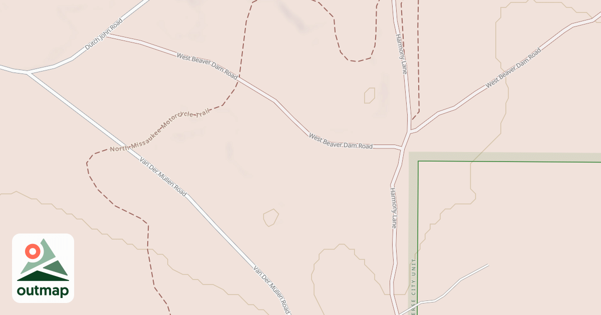 Map of North Missaukee Motorcycle Trail
