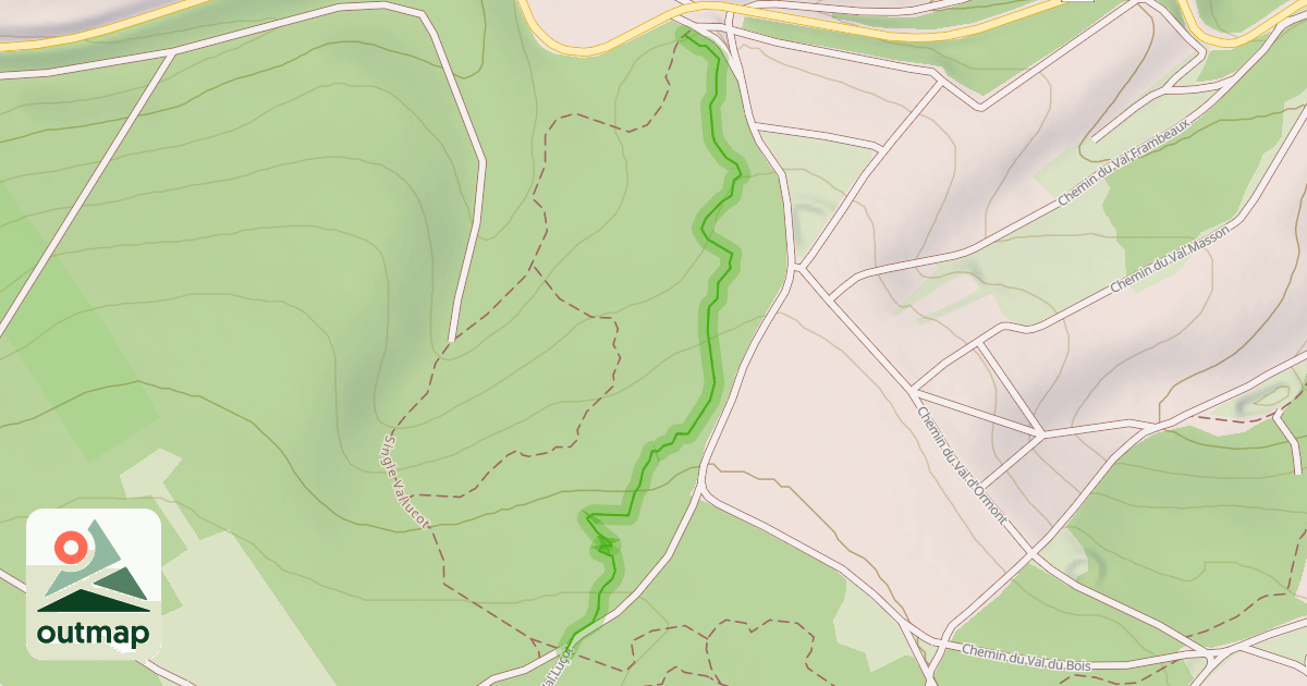 Map of Single du val Luçot
