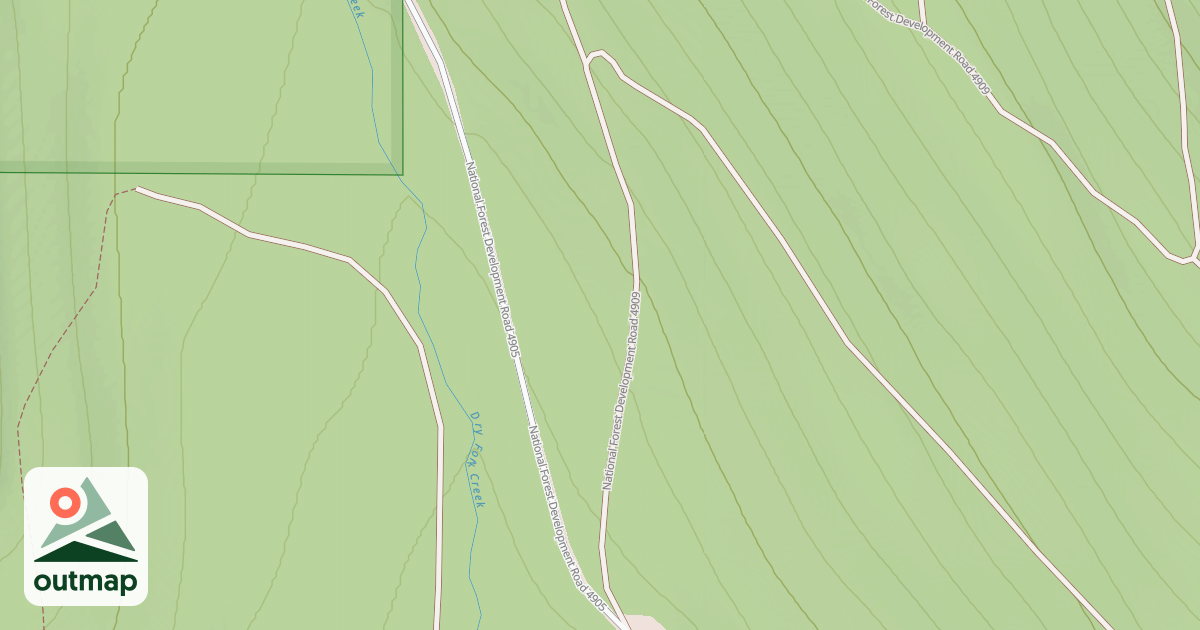 Map of DRY FORK LOOP