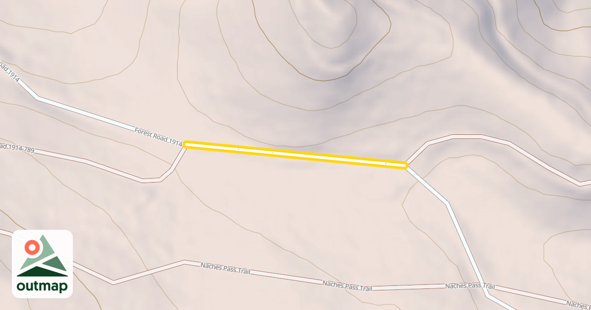 Map of Forest Road 1914