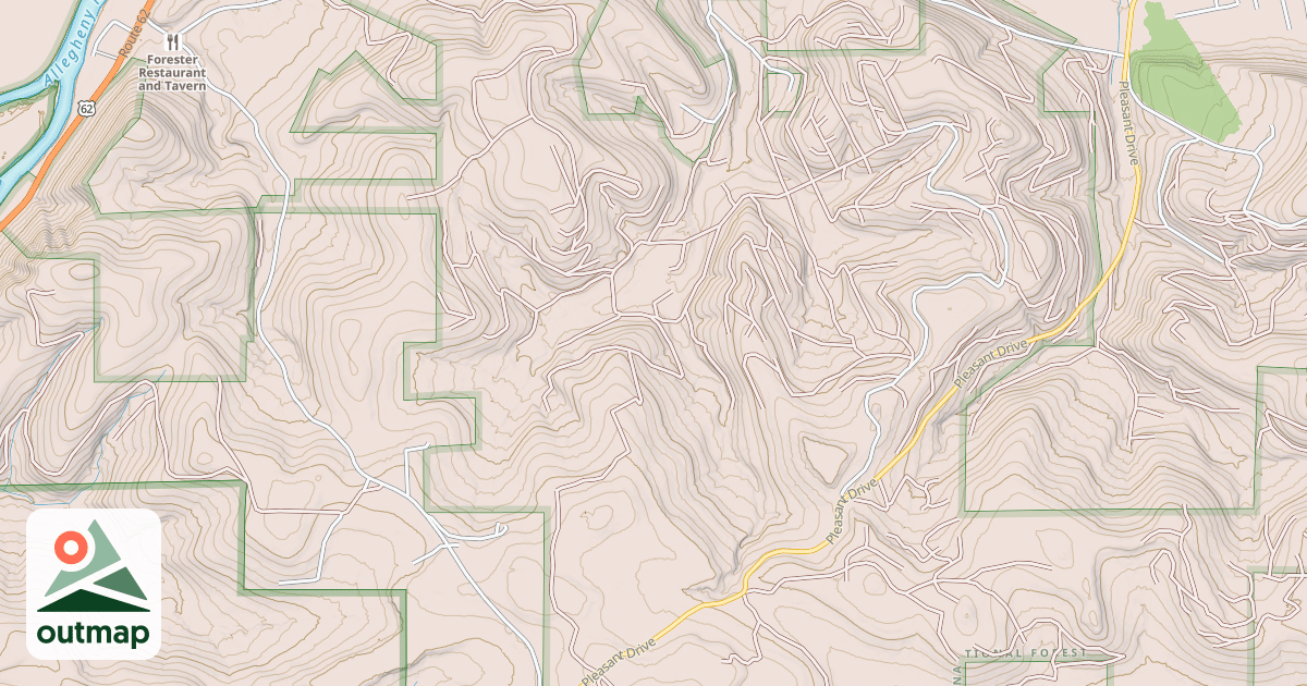 Map of ROCKY GAP ATV MAIN LOOP