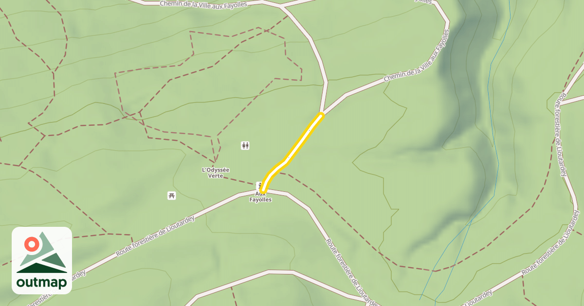Map of Chemin de la Ville aux Fayolles