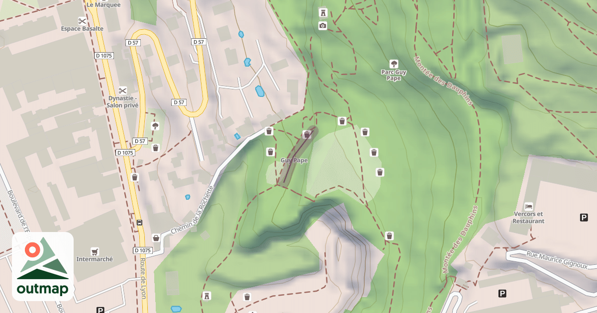 Map of Climbing Crag