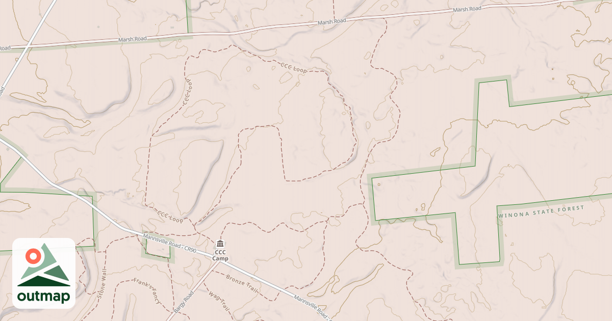 Map of Bronze Trail