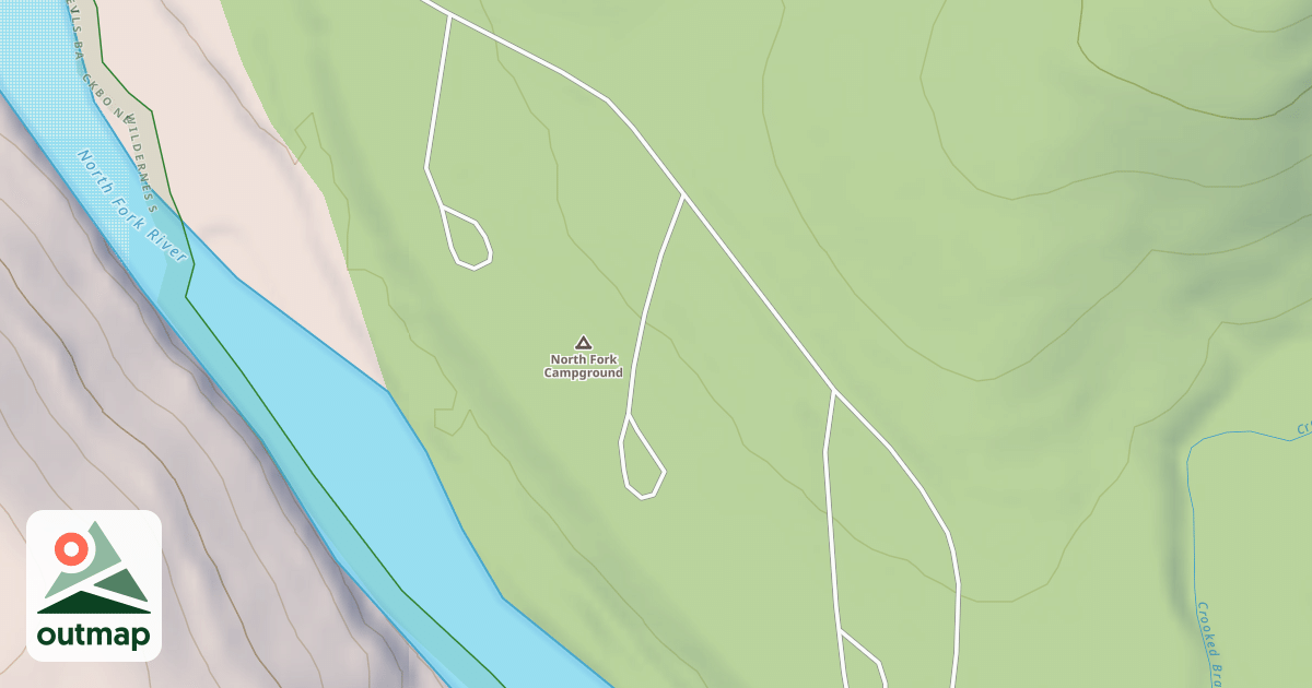 Map of NORTH FORK WILLOW LOOP