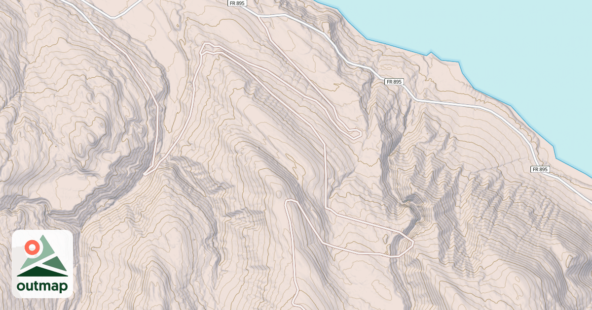 Map of ELAM CREEK KAH MOUNTAIN