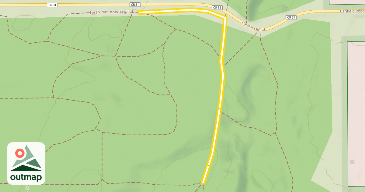 Map of North Meadow Trail