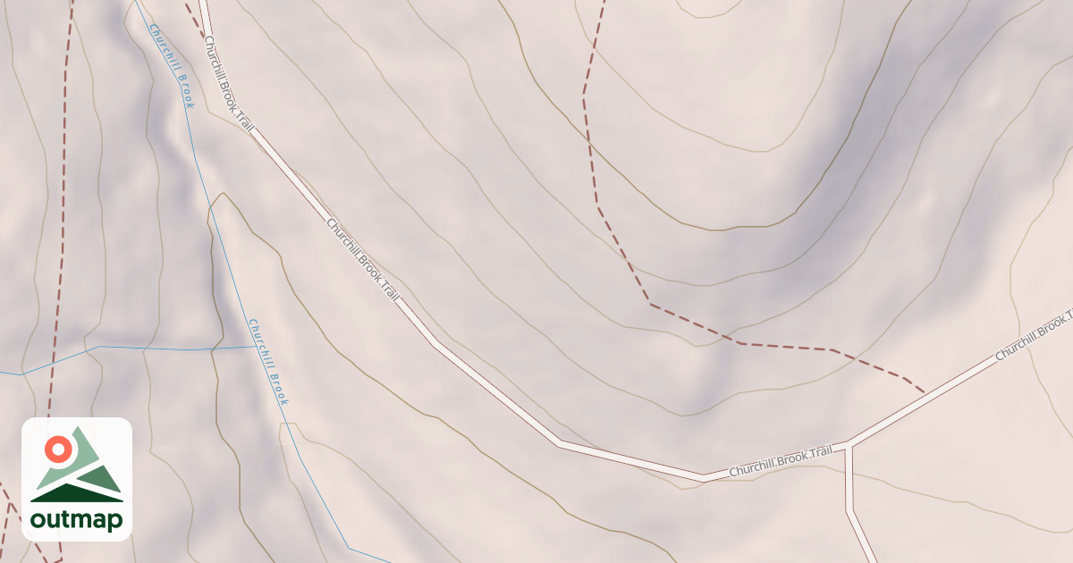 Map of Churchill Brook Trail