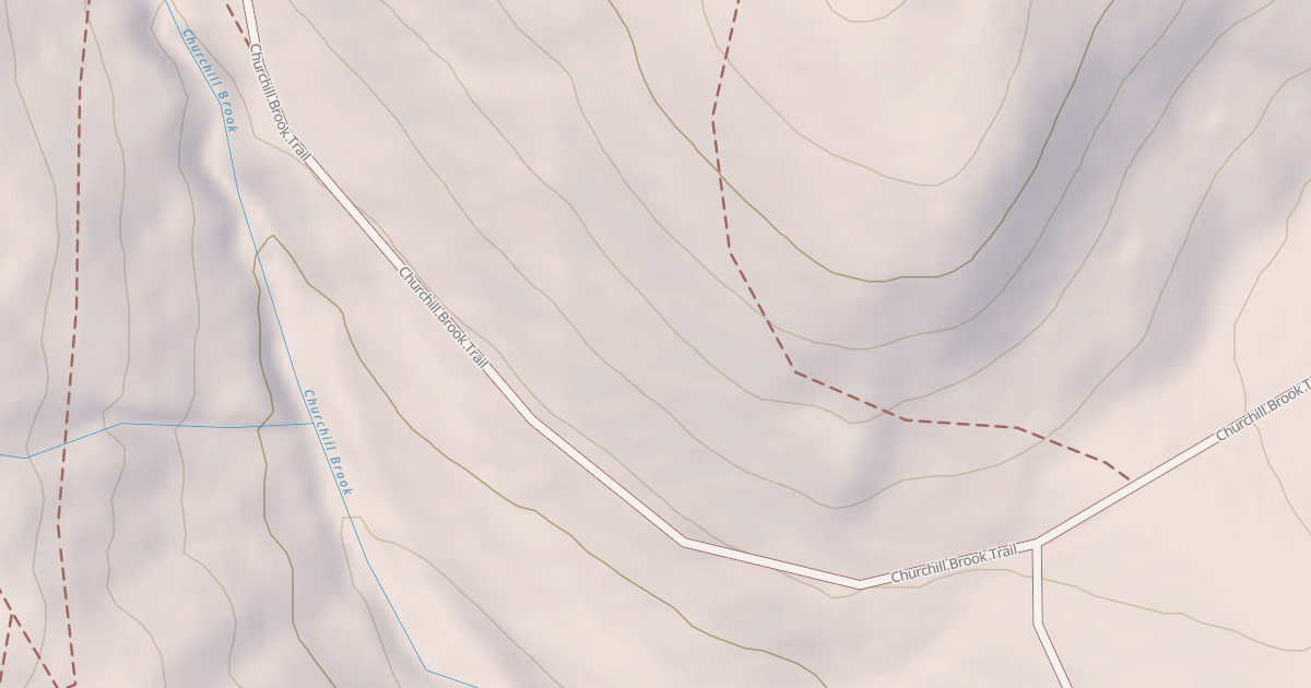 Map preview of Churchill Brook Trail