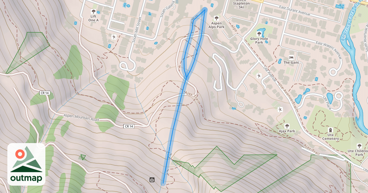 Map of Lower Little Nell