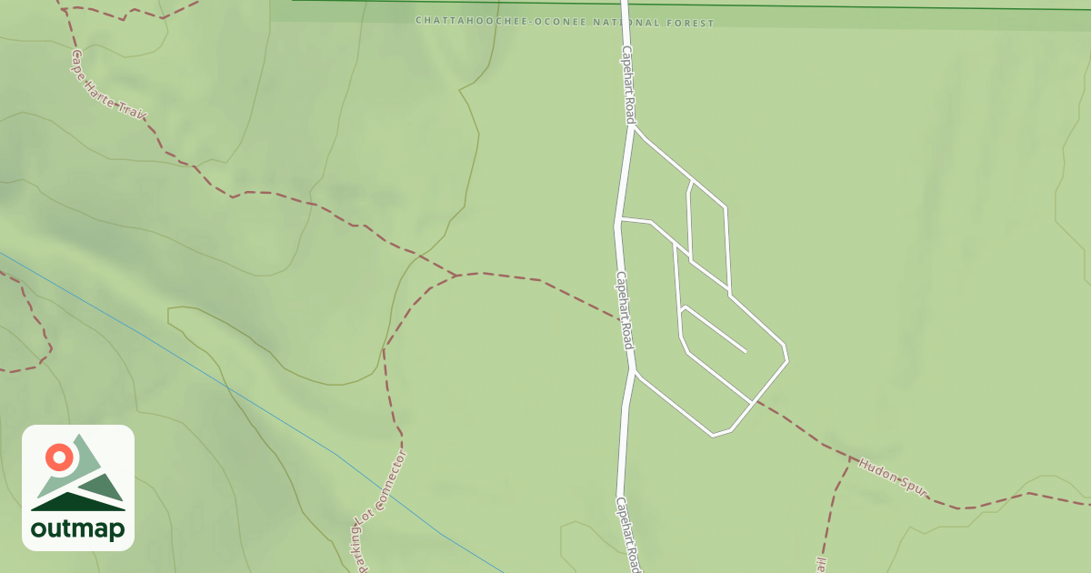 Map of Capehart Trail