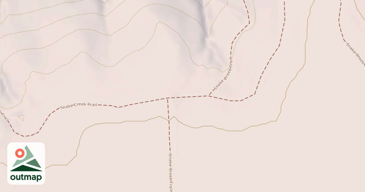 Map of Snake Creek Trail