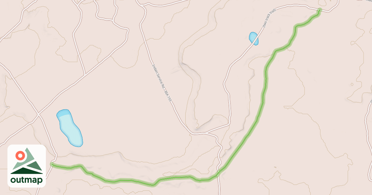 Map of Indian Service Rd. - BIA 5014