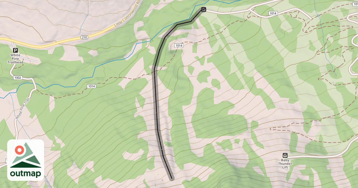 Map of Figure 8 Gully