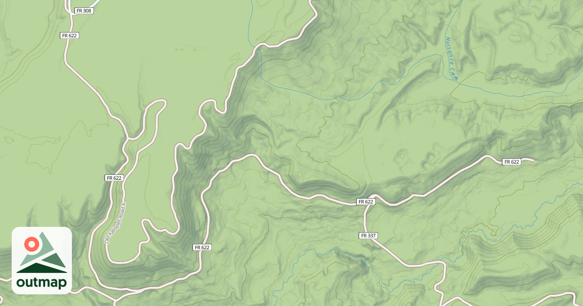 Map of OLD KALISPELL