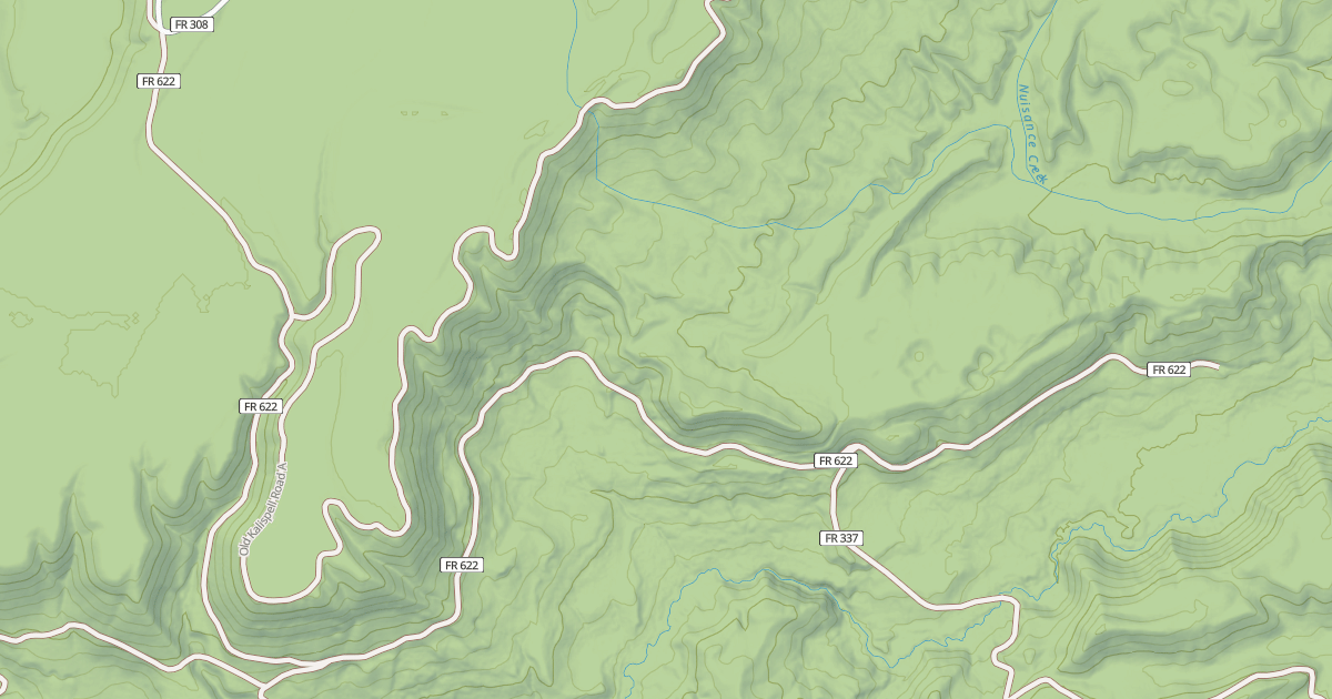 Map preview of OLD KALISPELL