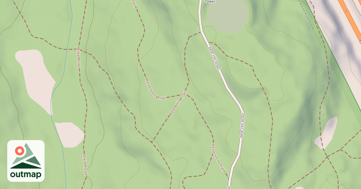 Map of Mountain Bike Loop