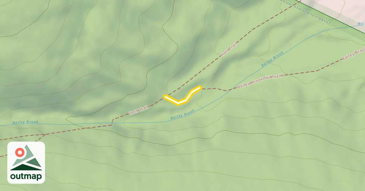 Map of Bailey Brook Ski Trail