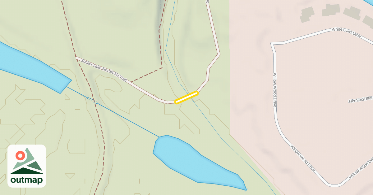 Map of Sucker Lake Nordic Ski Trail