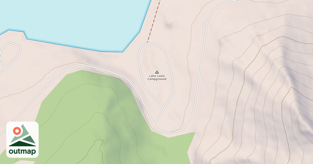 Map of LOUIS LAKE CAMPGROUND