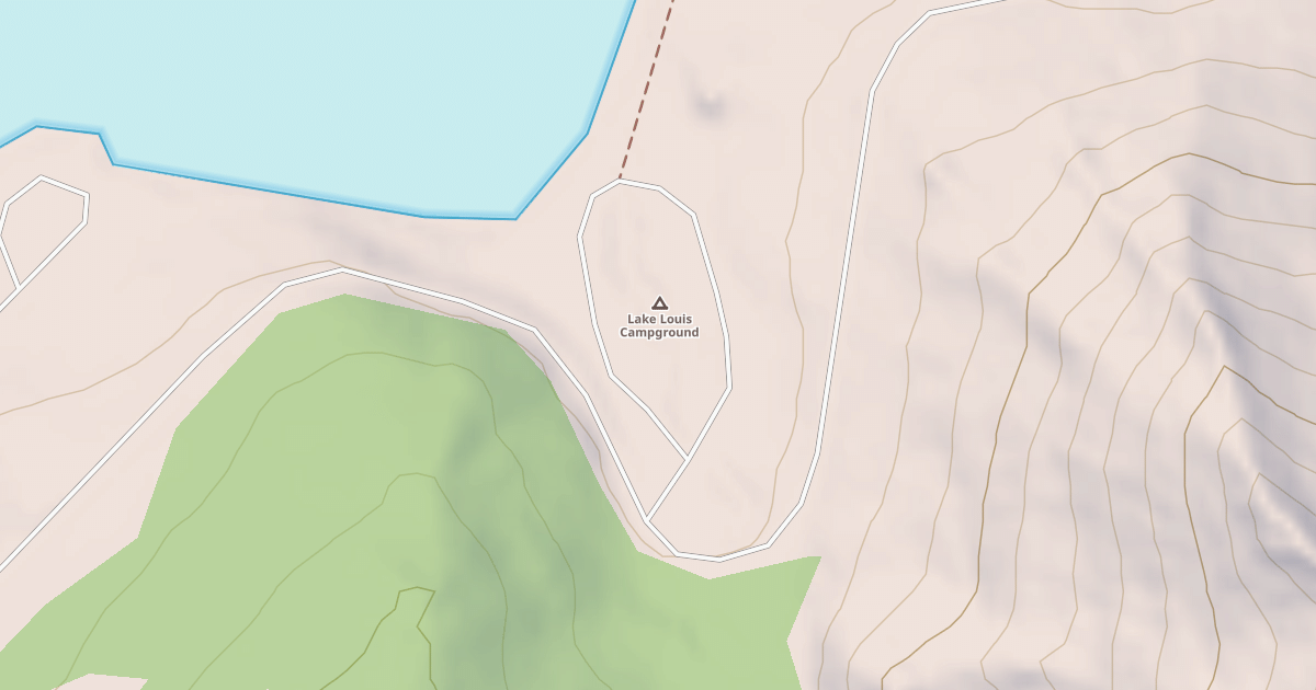 Map preview of LOUIS LAKE CAMPGROUND