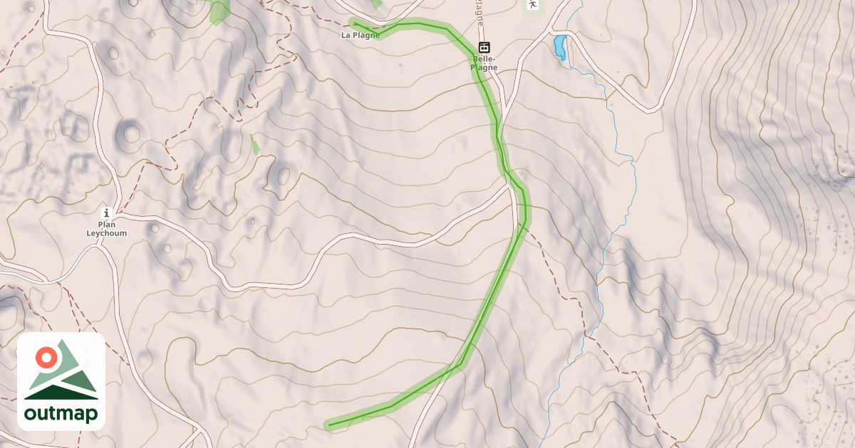 Map of Belle Plagne