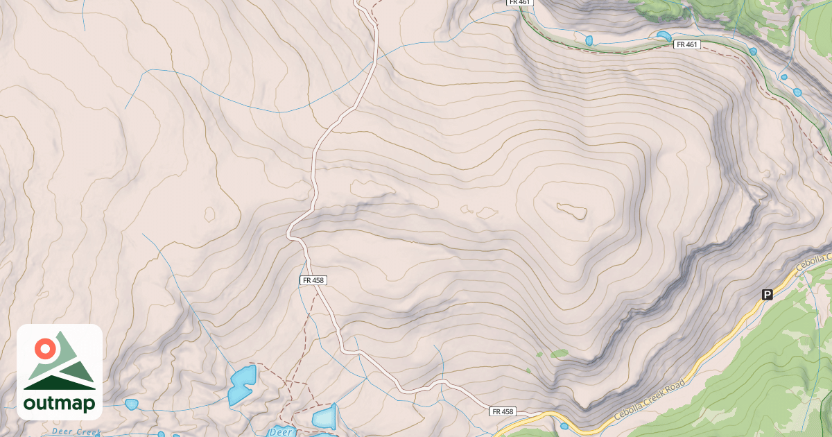 Map of USFS Motor Vehicle Use Map Trails 3928