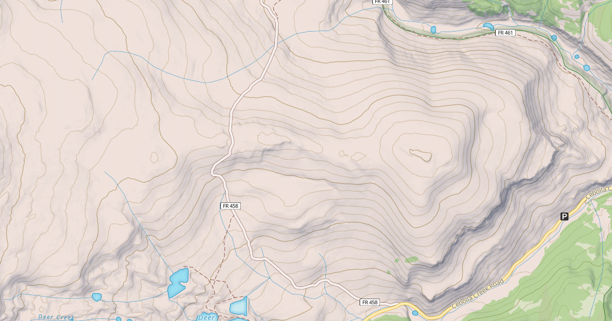 Map preview of USFS Motor Vehicle Use Map Trails 3928