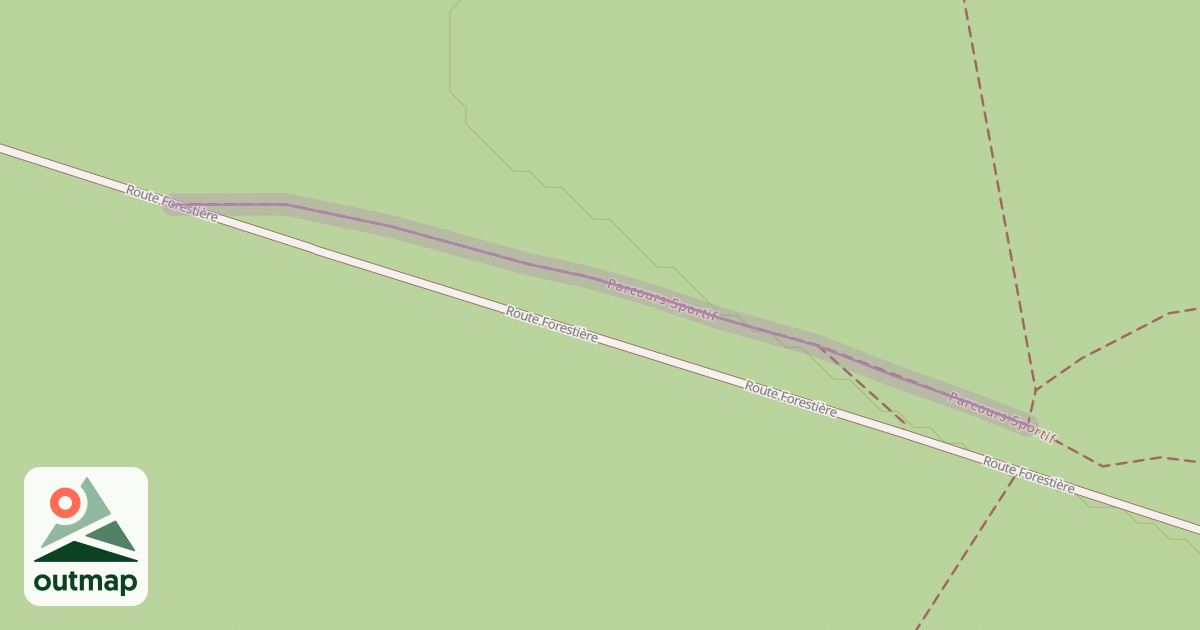Map of Parcours Sportif