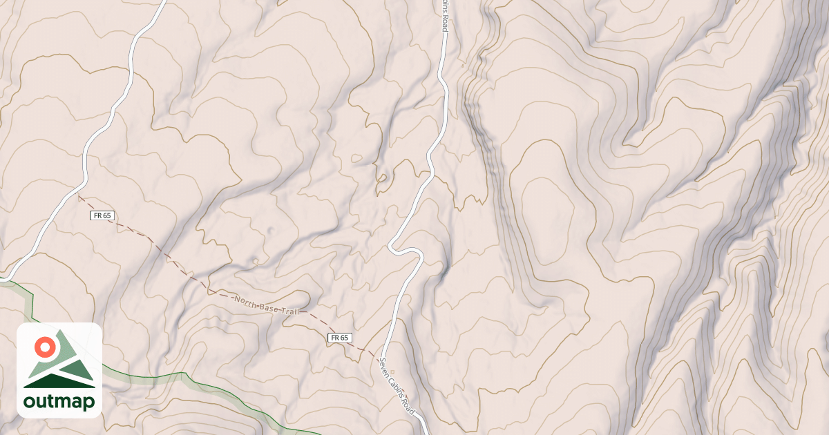 Map of SEVEN CABINS
