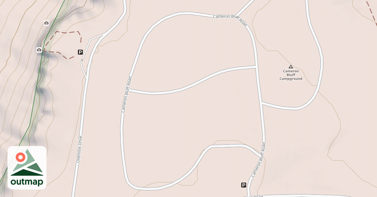 Map of CAMERON BLUFF CAMPGROUND LOOP2