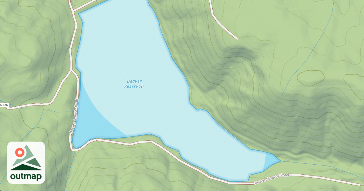 Map of BEAVER RESEVOIR
