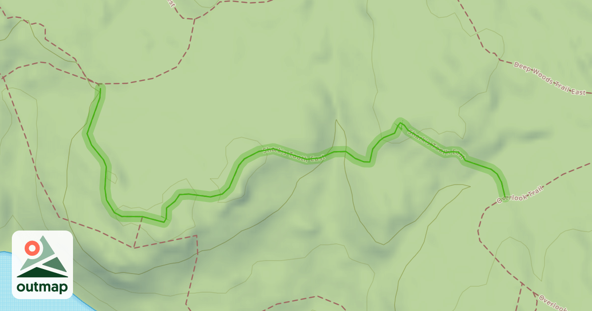 Map of Shark's Tooth East