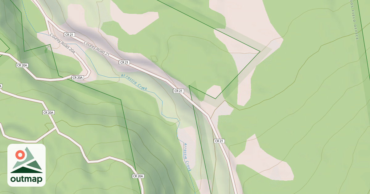 Map of County Road 52