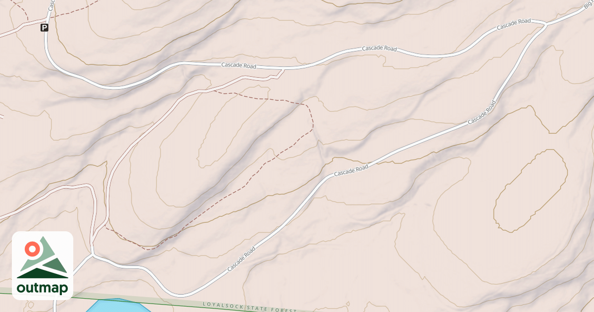 Map of Loyalsock State Forest & Worlds End State Park Snowmobile Trails