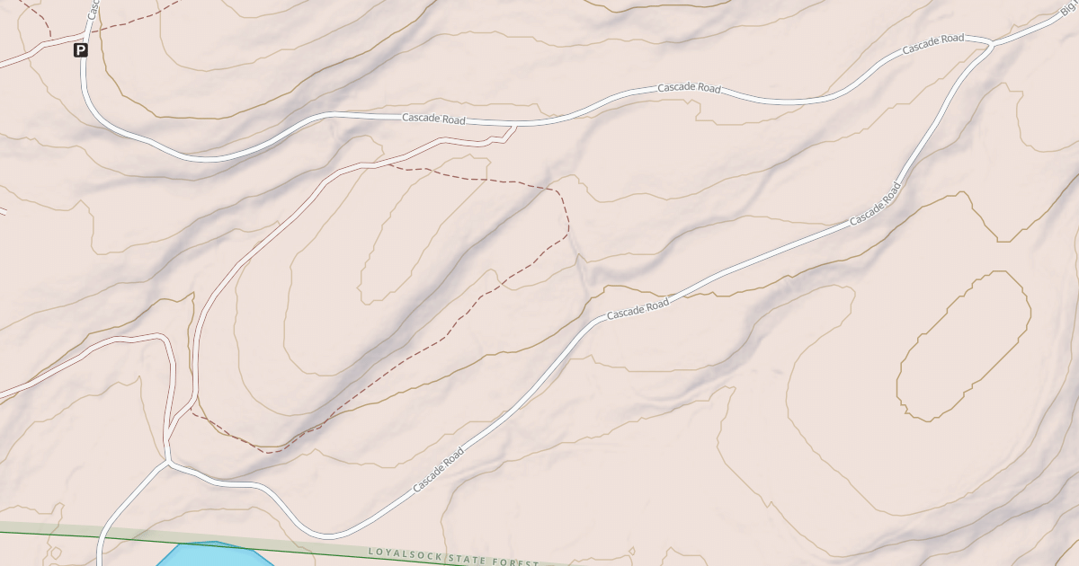Map preview of Loyalsock State Forest & Worlds End State Park Snowmobile Trails